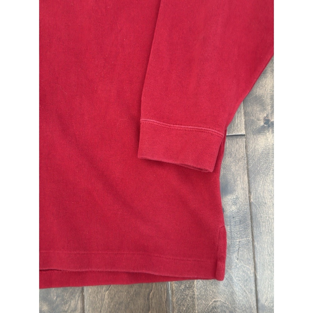 Polo Ralph Lauren Men Red Quarter Zip Pullover Navy Blue Pony Mock Neck Size 4XB - Picture 4 of 5